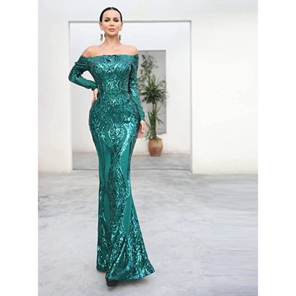 NEW Beautiful Sparkling Bling Sequin Evening Gown Prom Dress Quincenera … - Picture 5 of 16
